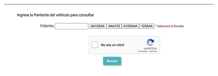 Paso 2 para consultar o cambiar el turno de la VTV en Berazategui